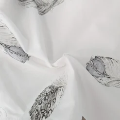 Linnea Housse de couette 260x240 cm Percale pur coton PLUMES