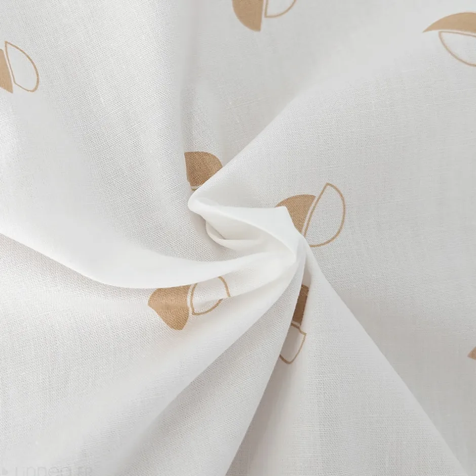 Linnea Housse de couette 300x240 cm percale coton ALEX marron Moka
