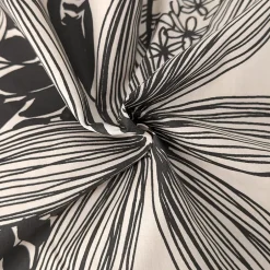 Linnea Housse de couette 300x240 cm percale de coton ALBA beige/noir Sale