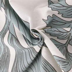 Linnea Housse de couette 240x220 cm percale coton FÉERIE Blanc sauge