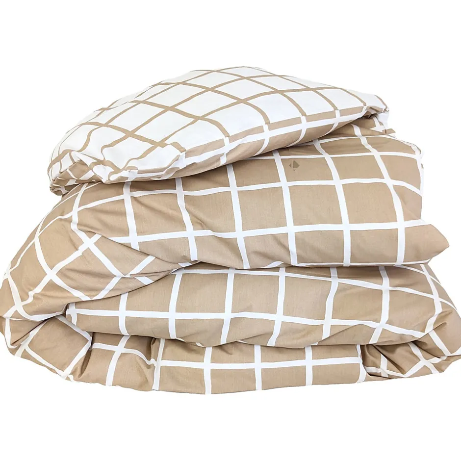 Linnea Housse de couette 200x200 cm percale coton DDM MAX Beige