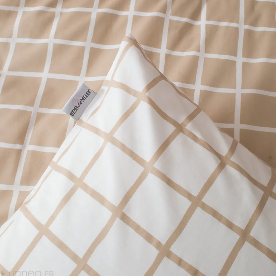 Linnea Housse de couette 200x200 cm percale coton DDM MAX Beige