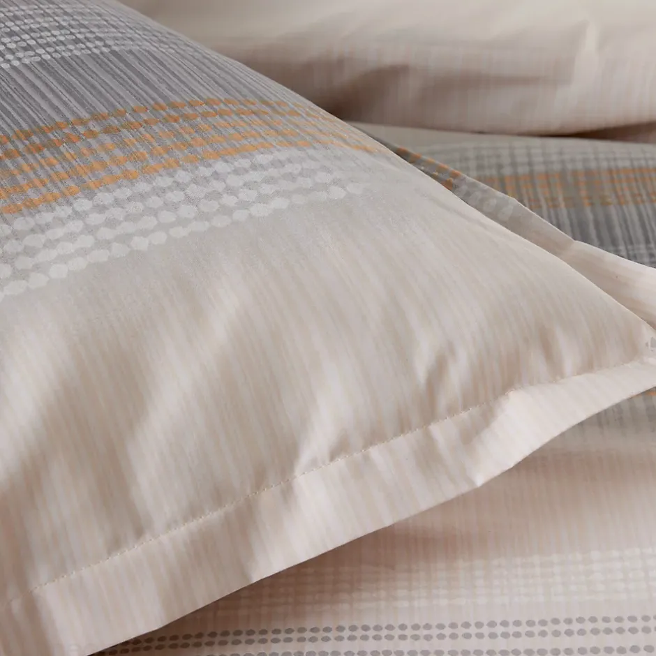 Linnea Housse de couette 300x240 cm percale coton ESTEBAN Beige Outlet