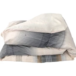 Linnea Housse de couette 300x240 cm percale coton ESTEBAN Beige Outlet