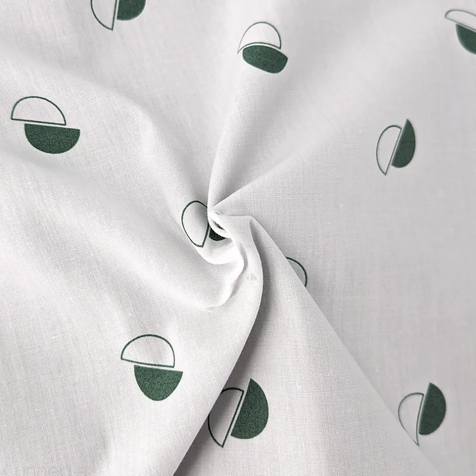 Linnea Housse de couette 300x240 cm percale coton ALEX vert Kaki