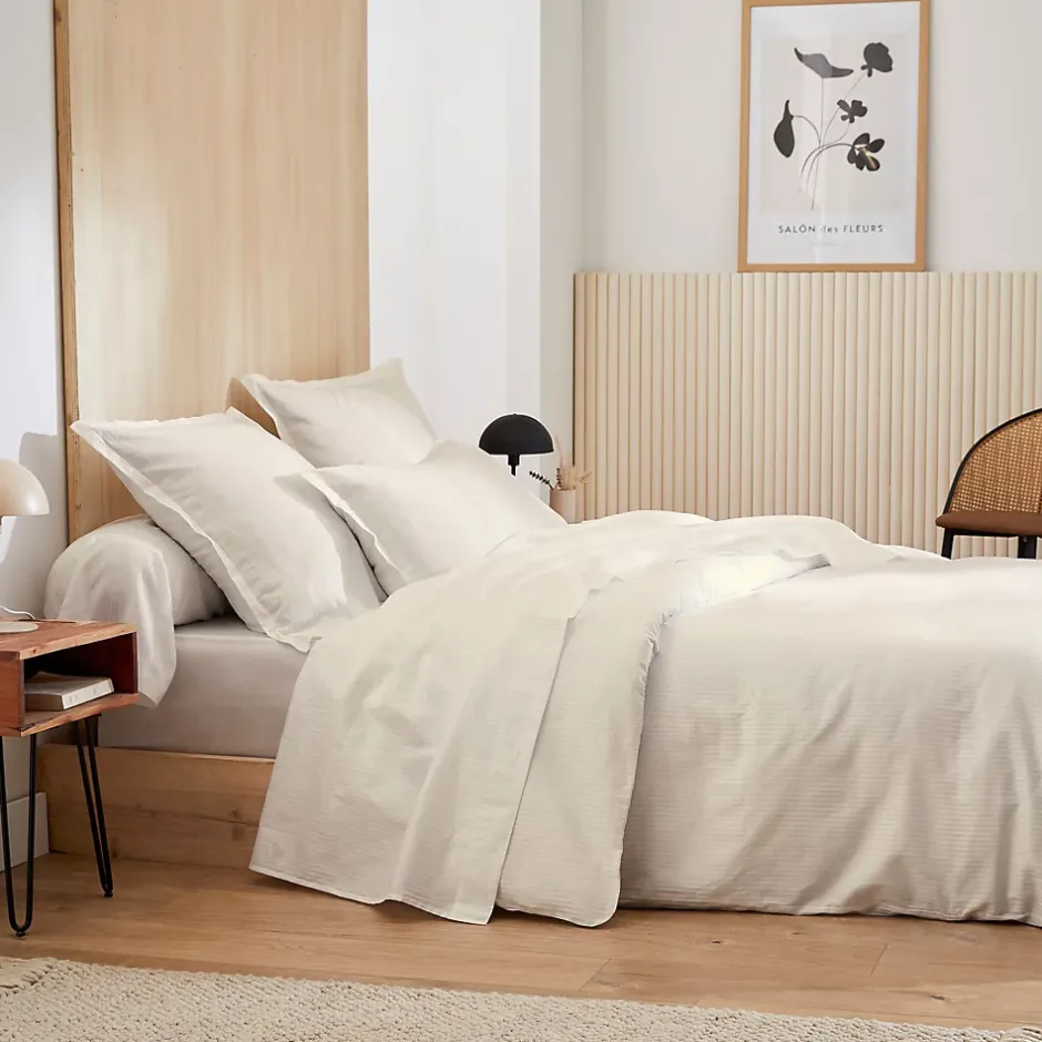 Linnea Housse de couette 260x240 cm satin de coton GRAND HÔTEL sable Sale