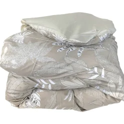 Linnea Housse de couette 240x220 cm satin de coton CAYENNE beige ficelle