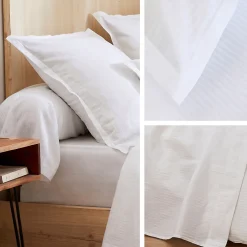 Linnea Housse de couette 240x220 cm satin de coton GRAND HÔTEL blanc