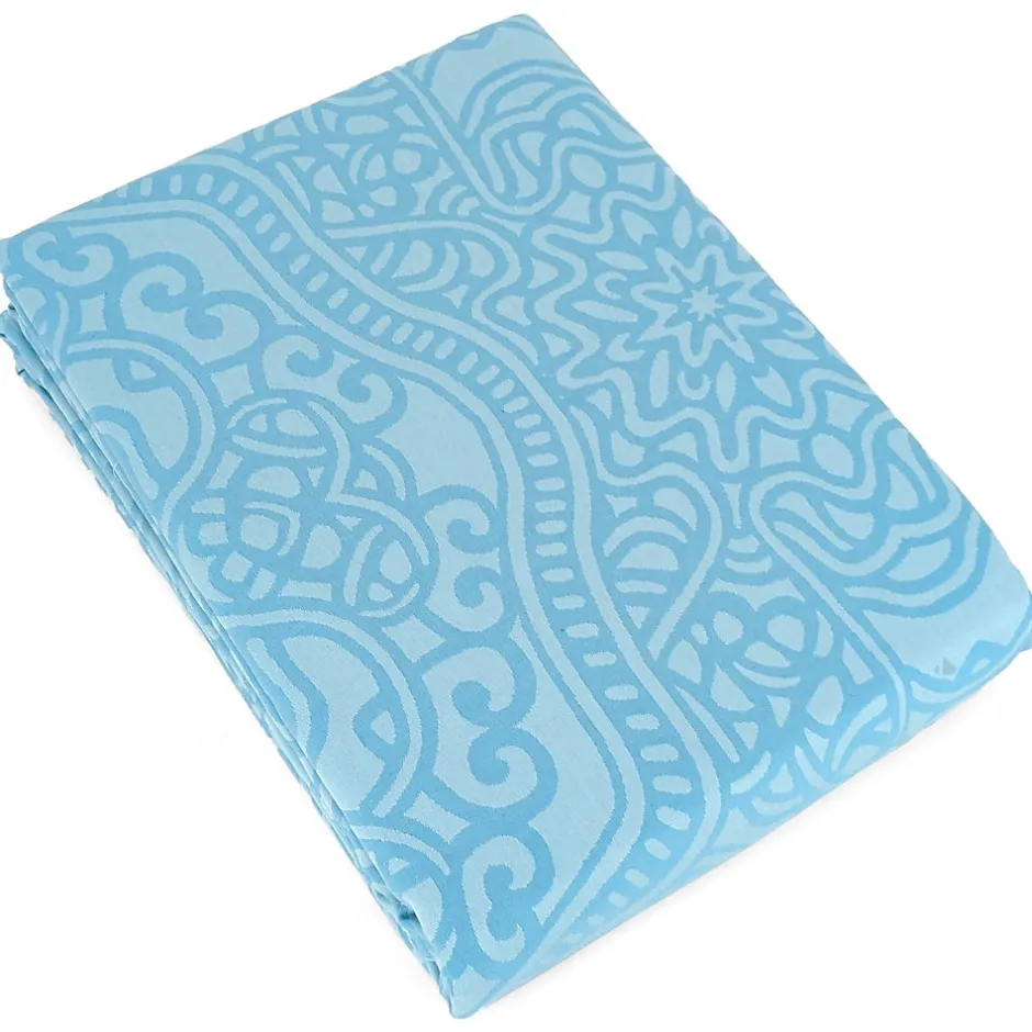Linnea Housse de couette 240x220 cm Satin de coton PANTHEON Bleu clair