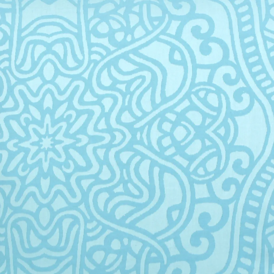 Linnea Housse de couette 240x220 cm Satin de coton PANTHEON Bleu clair