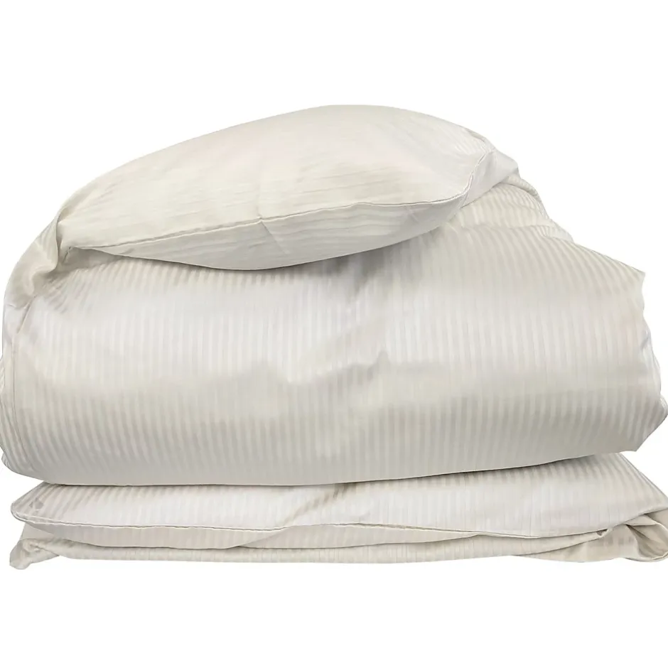 Linnea Housse de couette 140x200 cm satin de coton GRAND HÔTEL sable Hot