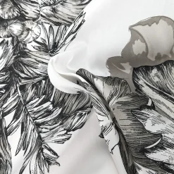 Linnea Housse de couette 140x200 cm satin de coton SAVANE blanc