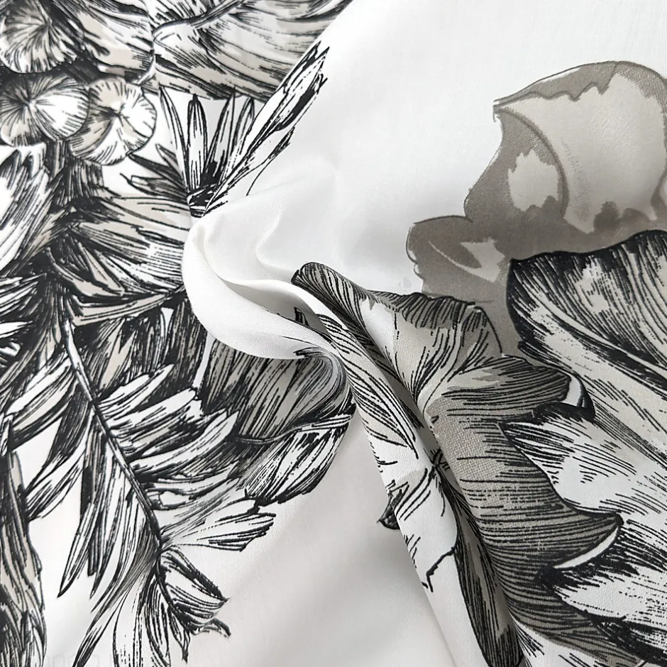 Linnea Housse de couette 140x200 cm satin de coton SAVANE blanc