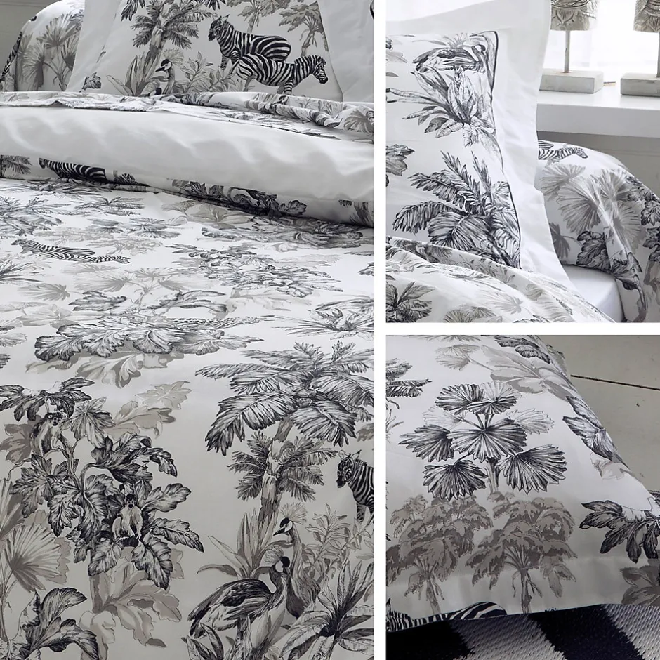 Linnea Housse de couette 140x200 cm satin de coton SAVANE blanc