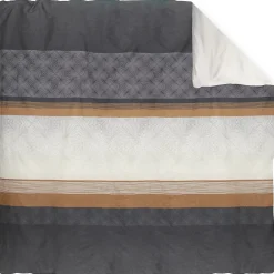 Linnea Housse de couette 240x220 cm satin de coton TIAGO noir Outlet