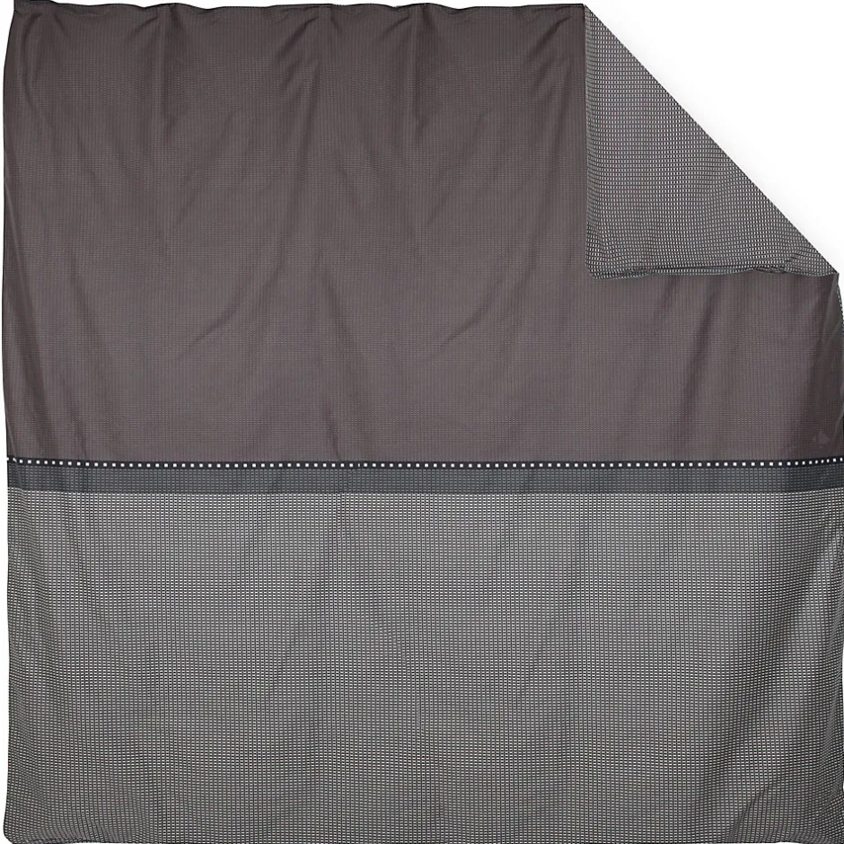 Linnea Housse de couette 300x240 cm satin de coton ENZO noir