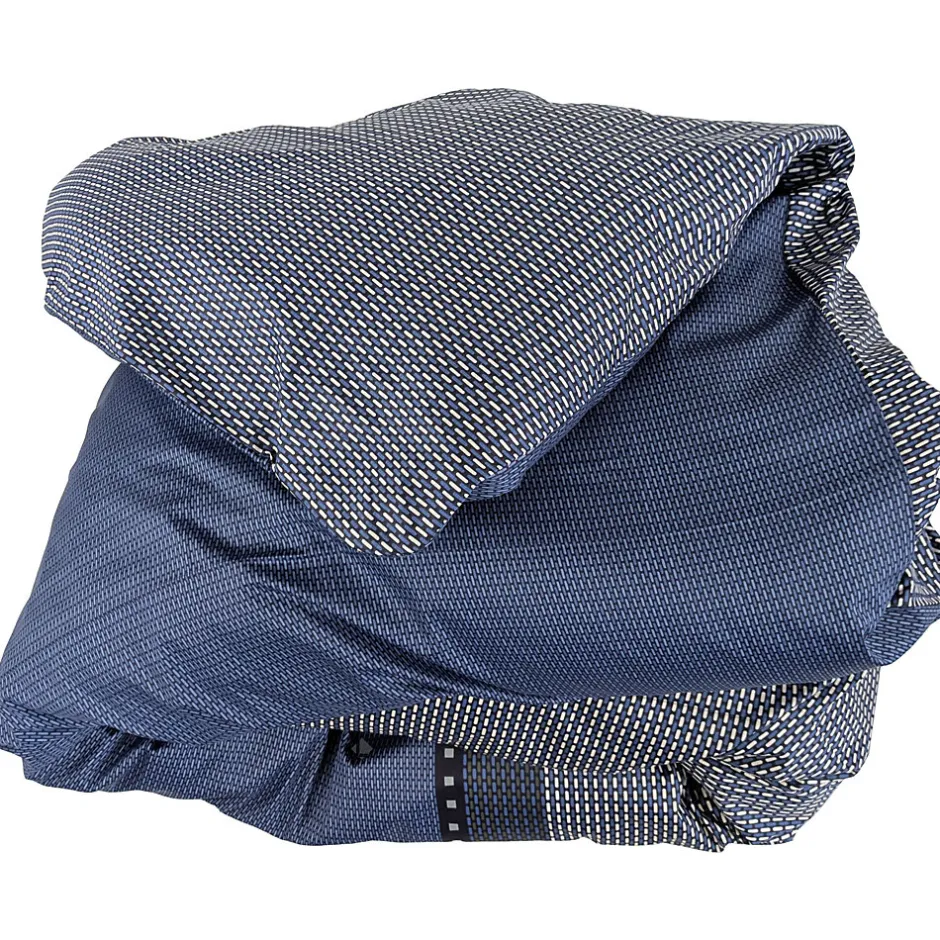 Linnea Housse de couette 140x200 cm satin de coton ENZO bleu Clearance