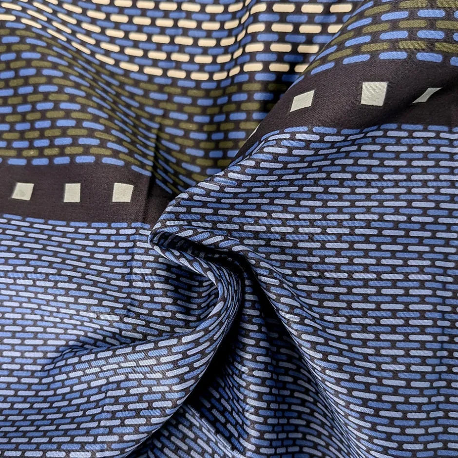 Linnea Housse de couette 140x200 cm satin de coton ENZO bleu Clearance