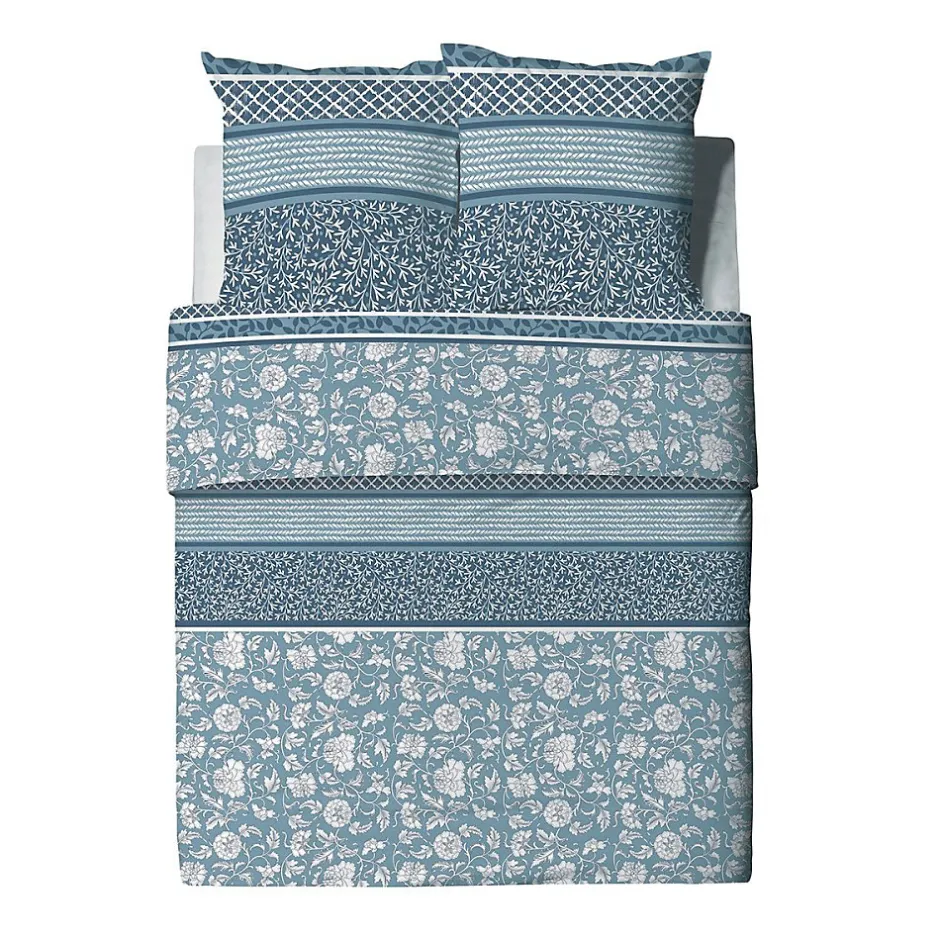 Atelier Du Coton Housse de couette 240x220 Debby + 2 taies coton bio 57 fils