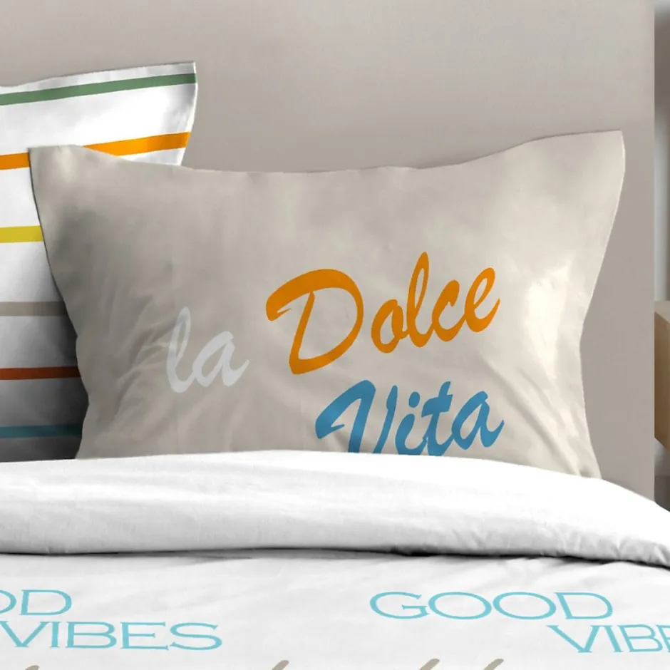STOF Housse de couette 260x240 DOLCE VITA + 2 taies coton 57 fils