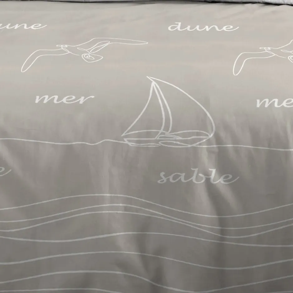 STOF Housse de couette 240x220 DUNES + 2 taies coton 57 fils Online