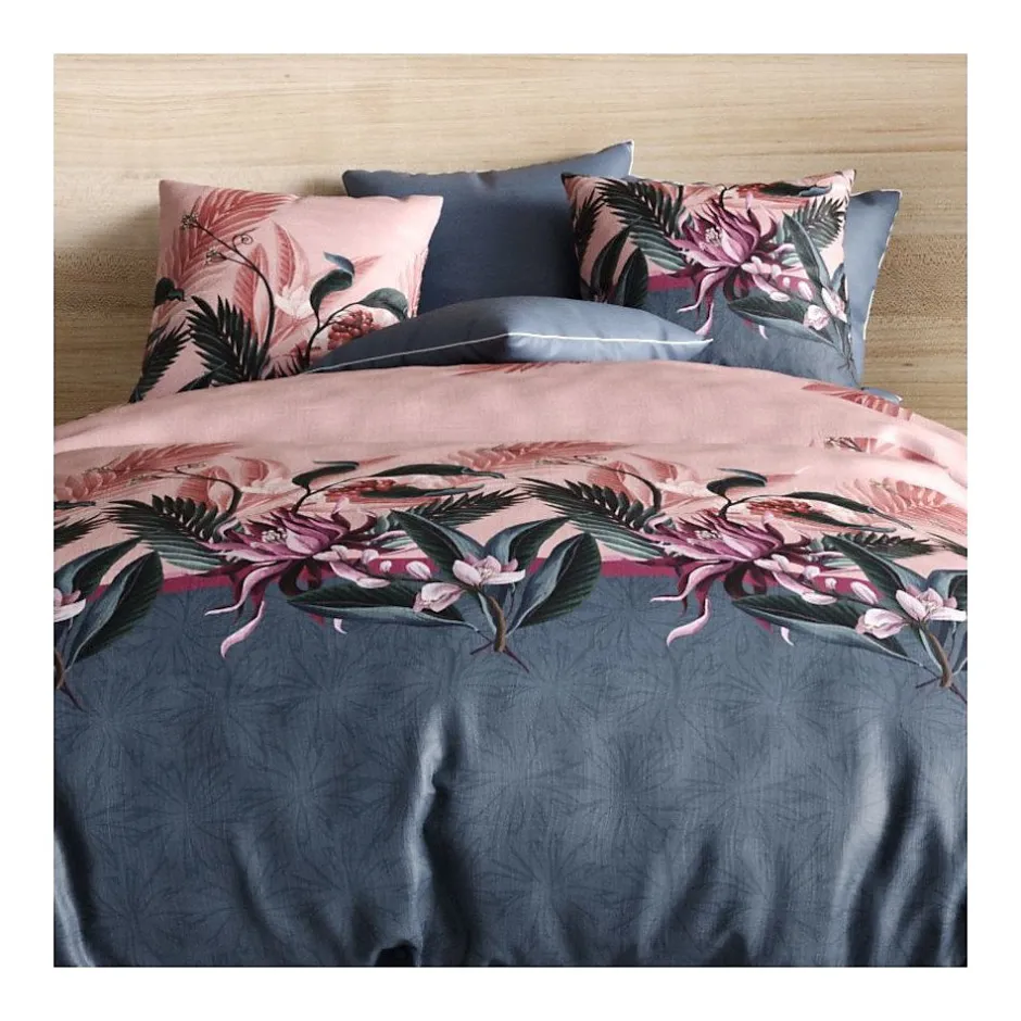 Atelier Du Coton Housse de couette 240x220 FLORA + 2 taies coton 57 fils