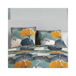 Atelier Du Coton Housse de couette 240x220 GINK + 2 taies coton 57 fils