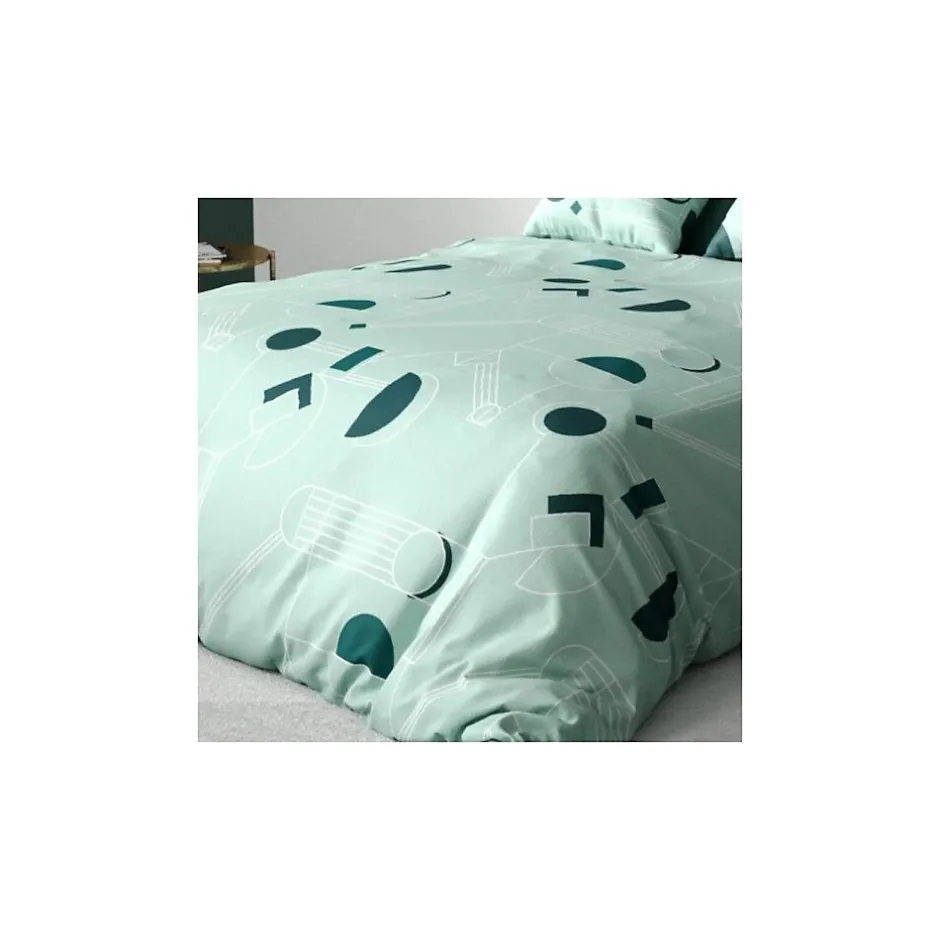 Atelier Du Coton Housse de couette 240x220 HAWAK + 2 taies microfibre Sale