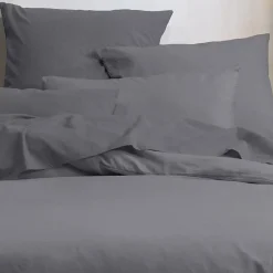 Lovely Casa Housse de couette 240x220 Horizon ardoise 100% coton bio 57 fils Online