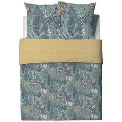 Atelier Du Coton Housse de couette 240x220 Hupia + 2 taies coton 57 fils
