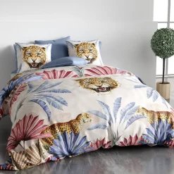 Atelier Du Coton Housse de couette 240x220 JAVA + 2 taies coton 57 fils