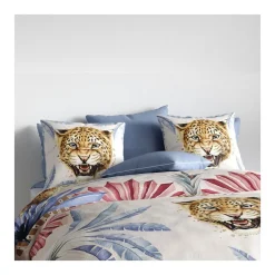 Atelier Du Coton Housse de couette 260x240 JAVA + 2 taies coton 57 fils Hot