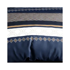Atelier Du Coton Housse de couette 260x240 KALYPSO + 2 taies coton 57 fils