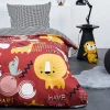 Today Housse de couette 140x200 Kids Happy Savane + 1 taie 100% coton 57 fils