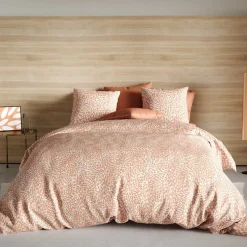 Atelier Du Coton Housse de couette 240x220 LANTANA + 2 taies microfibre Hot