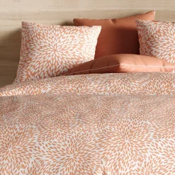 Atelier Du Coton Housse de couette 240x220 LANTANA + 2 taies microfibre Hot