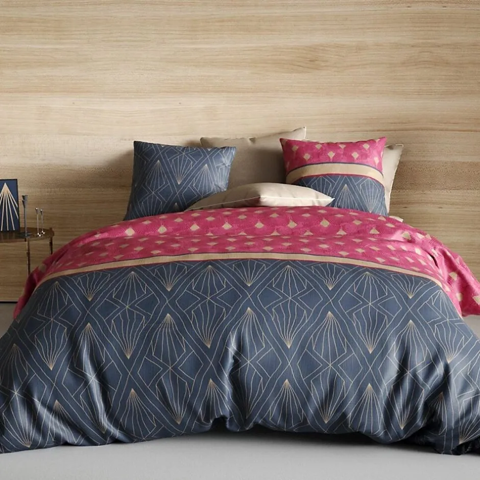 Atelier Du Coton Housse de couette 260x240 Lily + 2 taies 100% coton 57 fils