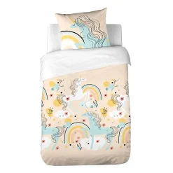 Cote Deco Housse de couette 140x200 Lola + taie polycoton