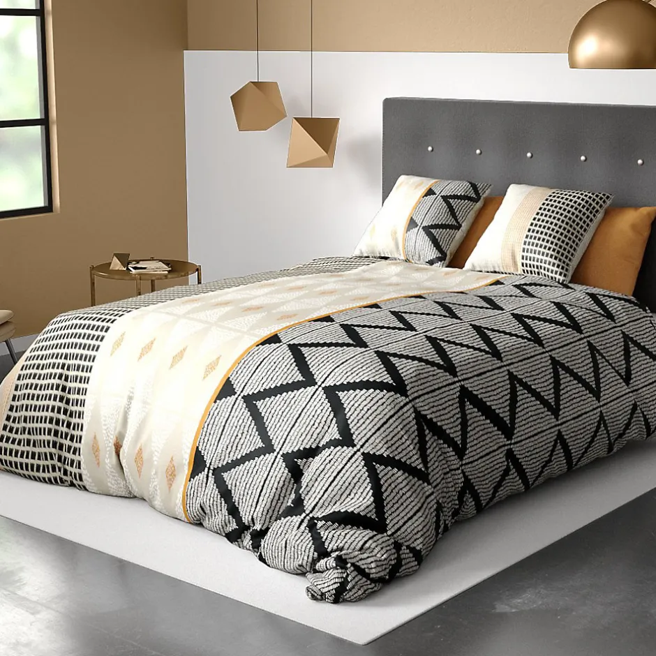 Atelier Du Coton Housse de couette 260x240 MADI + 2 taies coton 57 fils Outlet