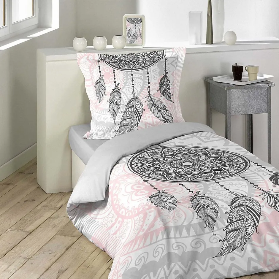 Douceur D'Intérieur Housse de couette 140x200 Namaste + 1 taie 100% coton Hot