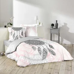 Douceur D'Intérieur Housse de couette 220x240 Namaste + 2 taies 100% coton