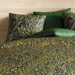 Atelier Du Coton Housse de couette 240x220 NAVA + 2 taies coton Bio 57 fils/cm2 Sale