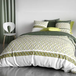 Atelier Du Coton Housse de couette 260x240 NAYAA + 2 taies coton 57 fils Online