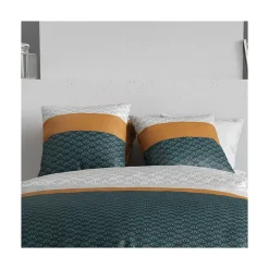 Atelier Du Coton Housse de couette 260x240 ORUS + 2 taies coton 57 fils Best