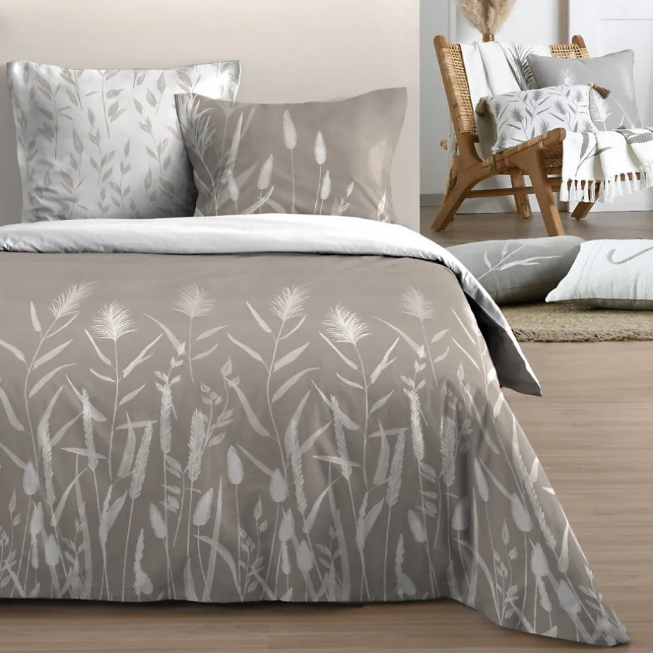 STOF Housse de couette 260x240 PAMPA + 2 taies coton 57 fils Best