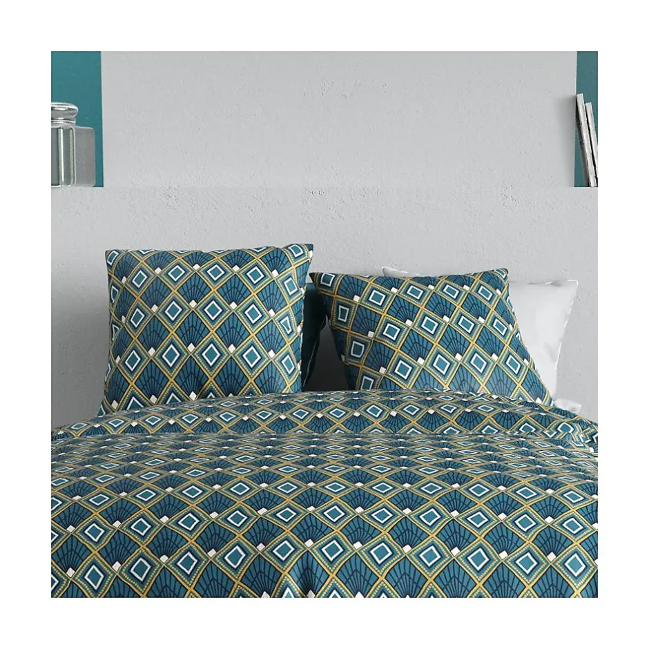 Atelier Du Coton Housse de couette 260x240 TRISKA + 2 taies coton 57 fils Online
