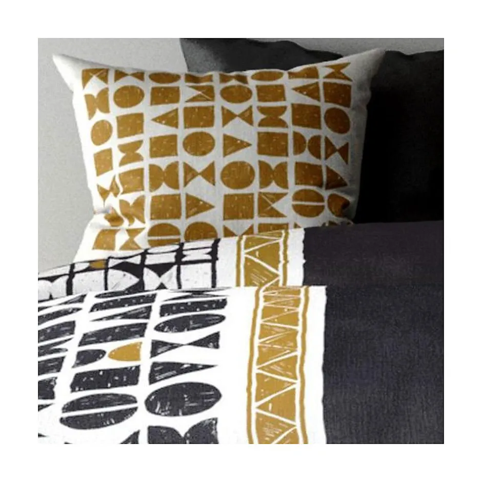 Atelier Du Coton Housse de couette 240x220 Union + 2 taies coton 57 fils