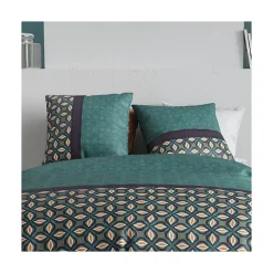 Atelier Du Coton Housse de couette 240x220 VICTORY + 2 taies coton 57 fils Online