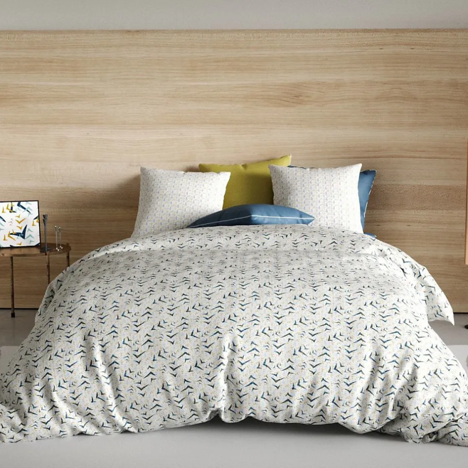 Atelier Du Coton Housse de couette 260x240 VITA + 2 taies coton 57 fils