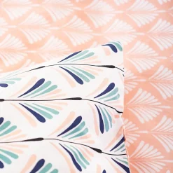 Cote Deco Housse de couette 200x200 VOLEA + 2 taies 100% coton adouci 57 fils/cm2 Best
